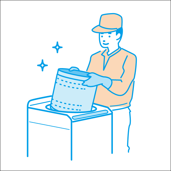 プロ集団による徹底清掃